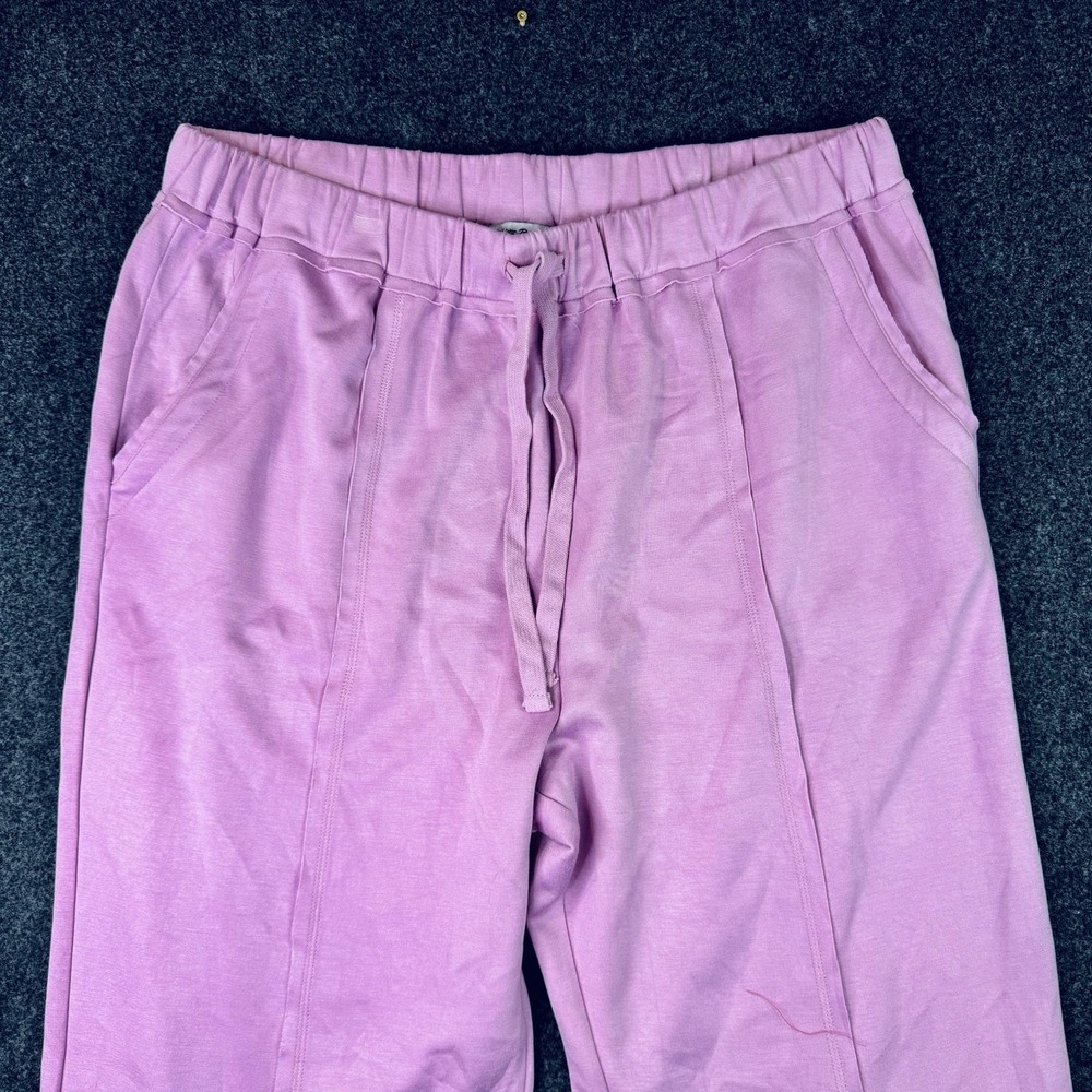 White Birch Womens 2X Orchid Wide Leg Pants Drawstring Elastic Waist